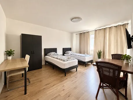 47051 Duisburg - Gute, moderne, vollausgestattete 2 Zimmer Monteurwohnung für 1 bis 5 Personen in 47051 Duisburg