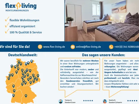 flex living - Monteurwohnungen in Wuppertal (DEU|EN|PL|HU|RU) - 14