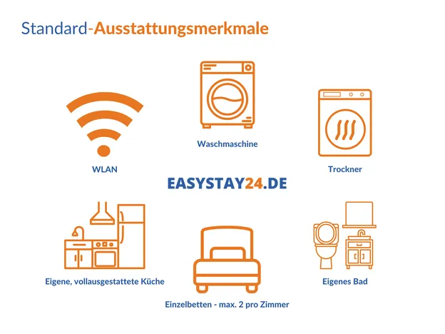 ⭐ Easystay24 - Monteurwohnungen Frankfurt Flughafen