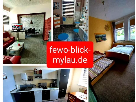 Ferienwohnung 80qm "Blick Mylau" - Ruhige Lage
