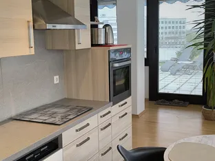 Monteur- & Business-Appartement mit 2 Schlafzimmern & 3 Betten- für 4 Personen am BAYER-KREUZ -Sauna & Dachterrasse - 4tes OG - kein Lift -