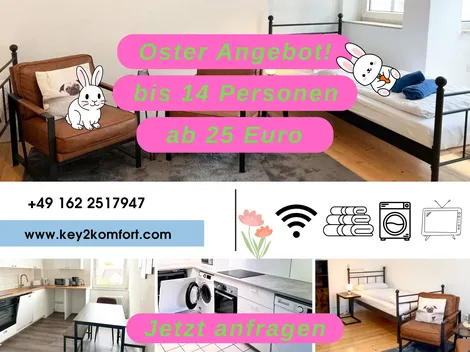 3 Monteurwohnungen in 47495 RHEINBERG, VOLL AUSGESTATTETE