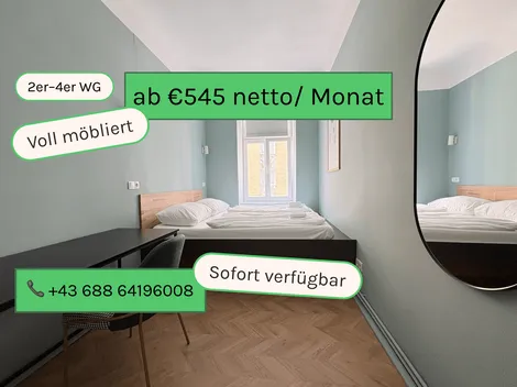 ab €545 netto pro Monat | ampm Zimmer 1120 Wien