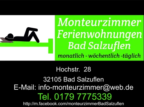 Monteurzimmer Bad Salzuflen