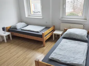 Saubere Wohnung mit kompletter Ausstattung für Monteure, Arbeiter und Berufspendler mit 2 Zimmern