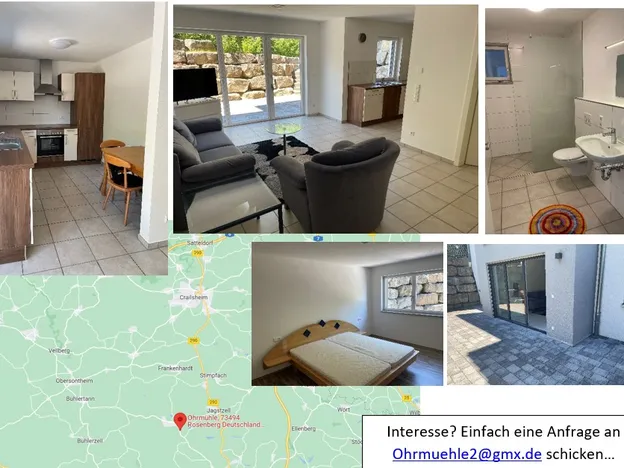 Wochenendpendler-Möblierte 2‑Zimmer‑Wohnung in Rosenberg‑Ohrmühle