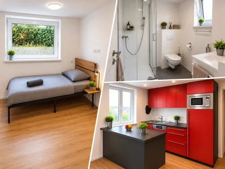 TOP Monteur-Apartment Mengen | 1–2 Pers. | Voll möbliert | WLAN 600 Mbit