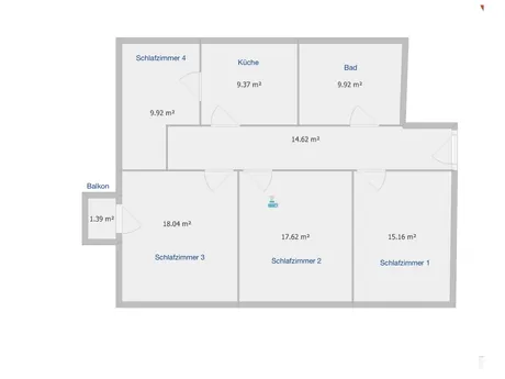 67551 Pfeddersheim - WG: Rennovierte 4 Zimmerwohnung