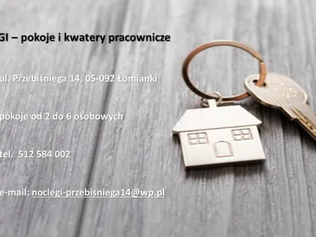 05-092 Łomianki - Noclegi kwatery pracownicze Łomianki Przebiśniega