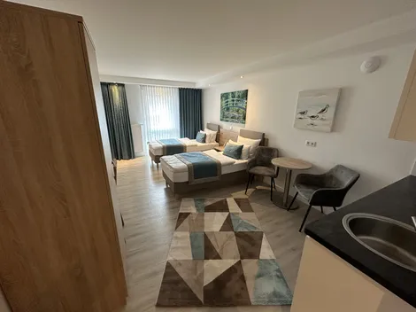 Hotelapartments 73 HH Süd eigene Küche + Duschbad