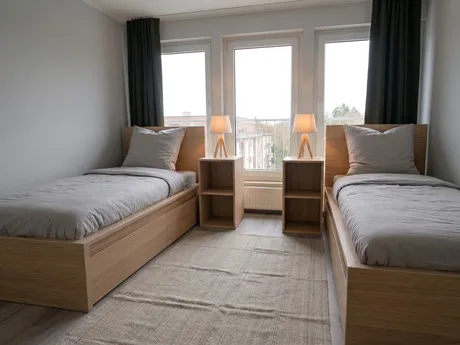 64291 Darmstadt - KWATERA24 | Monteurwohnung | Darmstadt | 1-4 Personen | WIFI & Parken | 24/7h