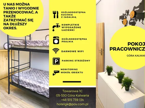 Pokoje Góra Kalwaria - PROMOCJA 1. MIES