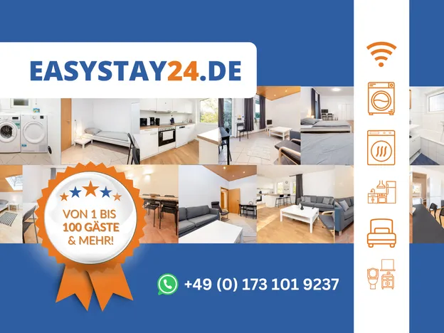 ⭐ Easystay24 - Monteurwohnungen in Mülheim a. d. Ruhr - 23+ Unterkünfte