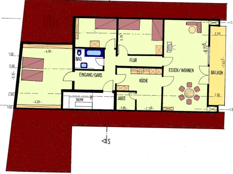 63826 Geiselbach - Gästehaus 39A Familie Fischer - Wohnung 1