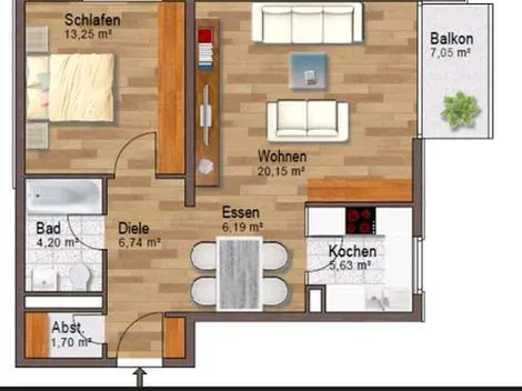 Moderne Monteurwohnung zentral und doch Naturnah
