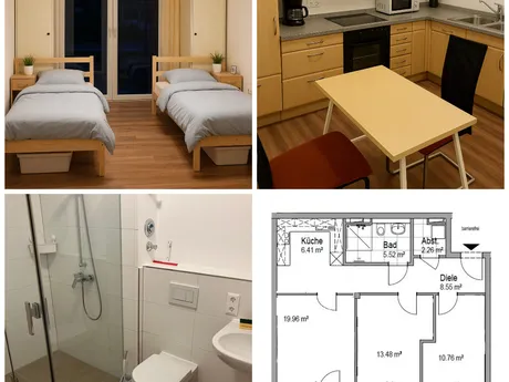 13407 Berlin - Ab 17€ / 3 Zimmer Möblierte Wohnung für Firmen mitarbeiter / Monteure