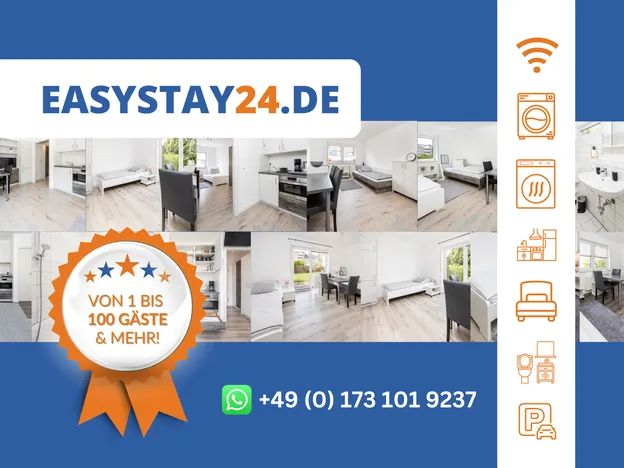 ⭐ Easystay24 - Monteurwohnungen Frankfurt Flughafen